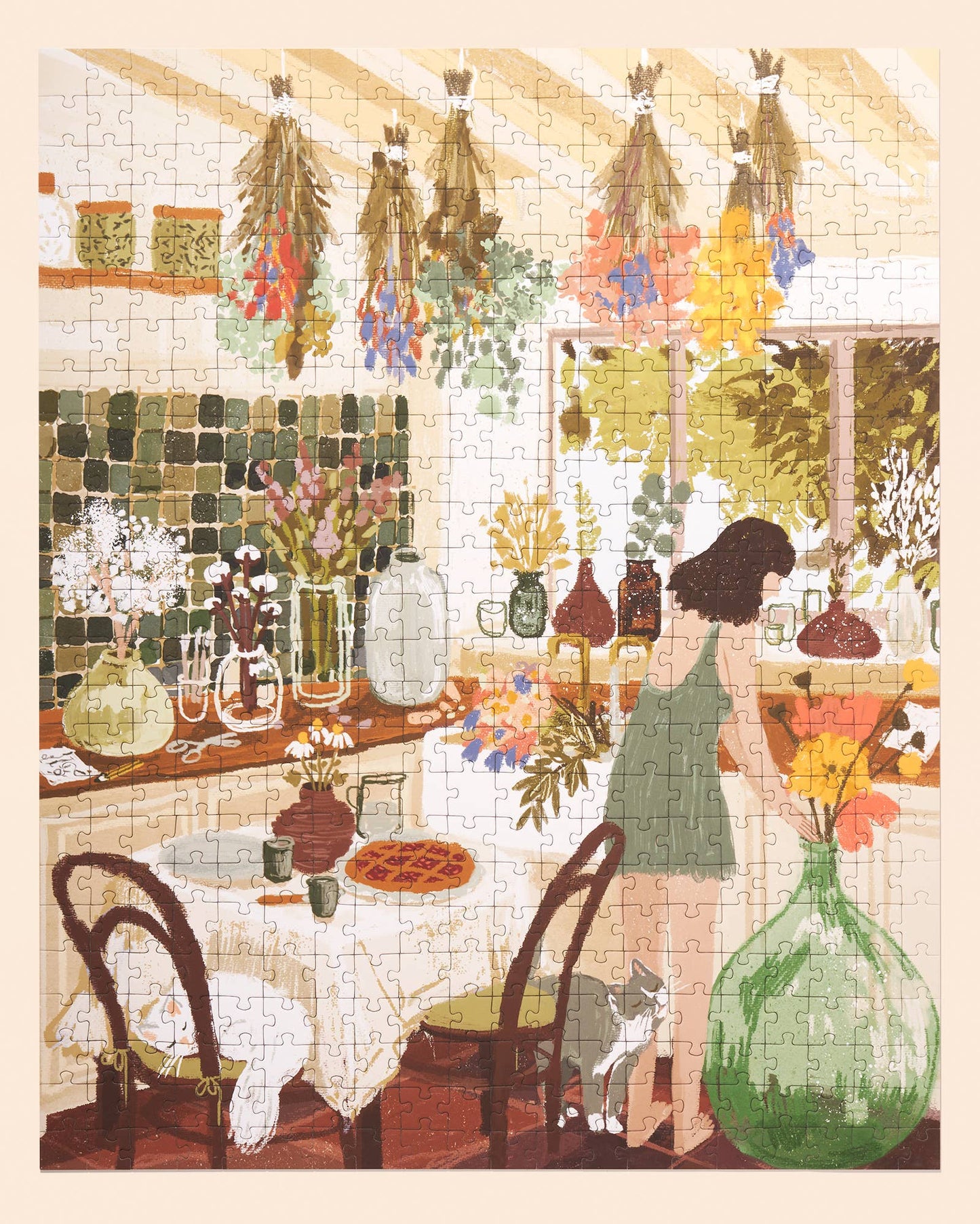 "Home Flowering" 500-Piece Puzzle