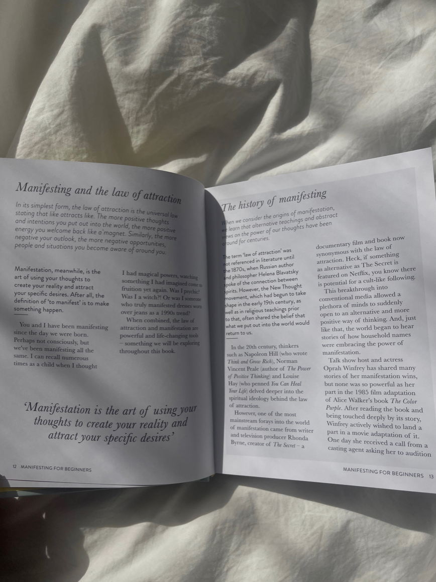 "Manifesting For Beginners" Book