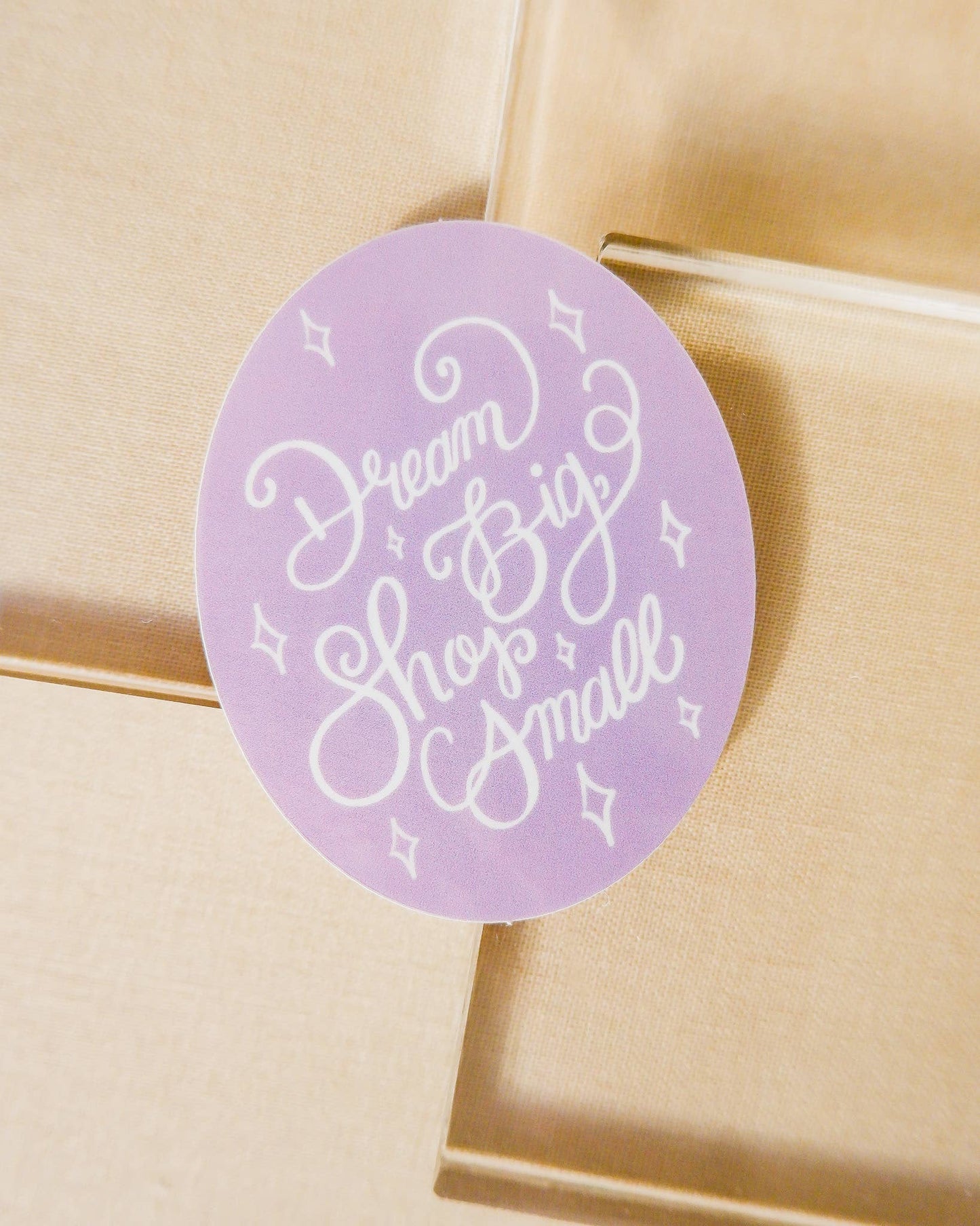 "Dream Big, Shop Small" Vinyl Sticker
