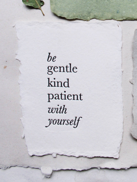 "Be Gentle" Print