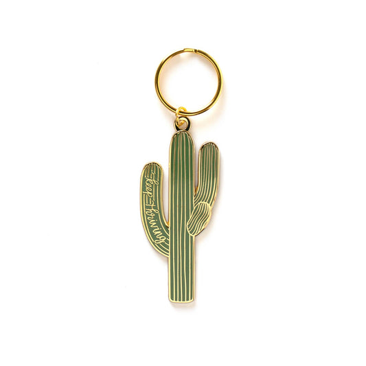 "Keep Thriving" Saguaro Cactus Enamel Keychain