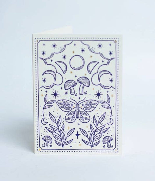 "Moon Gaze Tile" Boxed Note Cards