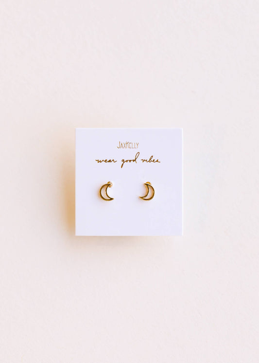 Minimalist Moon Earrings