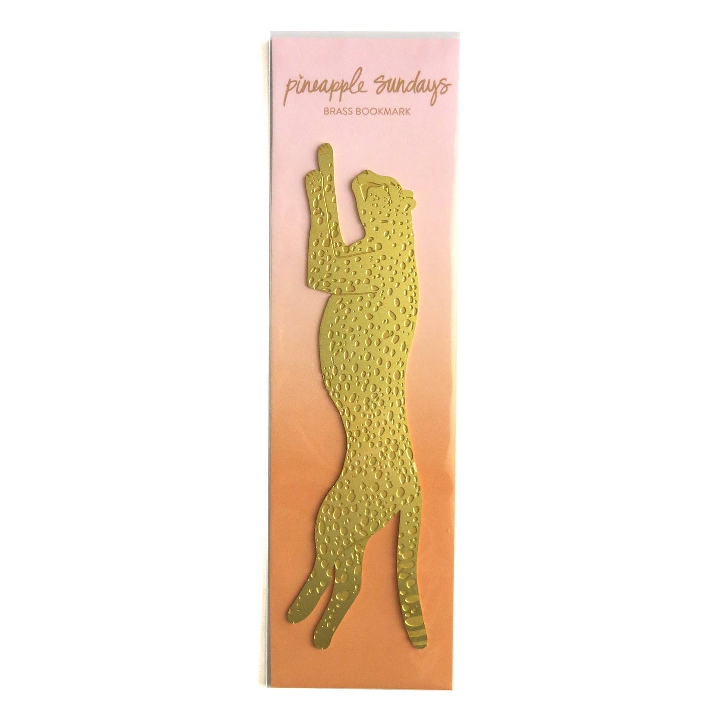 Cheetah Brass Bookmark